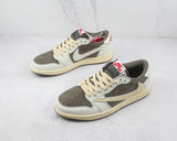 Travis Scott x Air Jordan 1 Low Reverse Mocha - Celebrity fashion