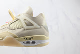 Air Jordan 4 Retro Off-White ''Sail'' - Celebrity fashion