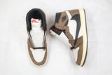 Travis Scott x Air Jordan 1 Retro High Dark Mocha - Celebrity fashion