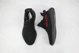 Yeezy Boost 350 v2 Black Red (Bred) - Celebrity fashion