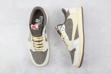 Travis Scott x Air Jordan 1 Low Reverse Mocha - Celebrity fashion