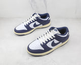 Nike Dunk Low Midnight Navy and White - Celebrity fashion