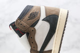 Travis Scott x Air Jordan 1 Retro High Dark Mocha - Celebrity fashion