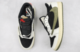 Travis Scott x Air Jordan 1 Low Olive - Celebrity fashion