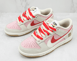 Nike Dunk Low SB Double Swoosh Grey/Pink Rabbit - Celebrity fashion